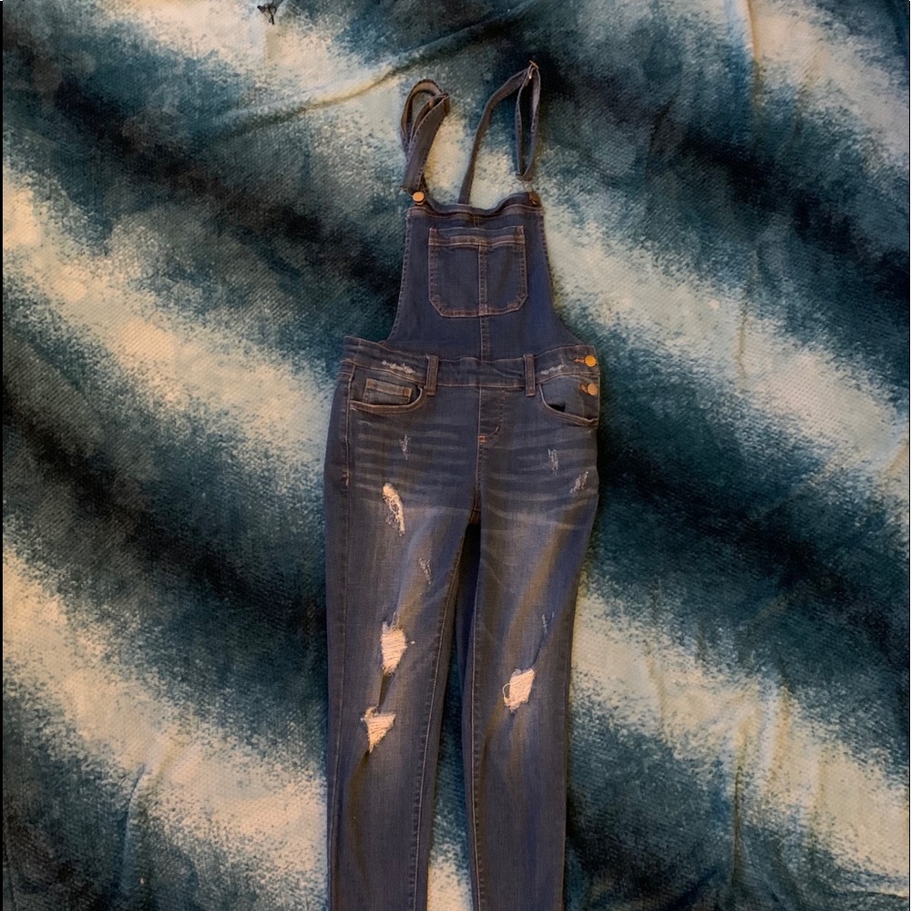 Denim overalls!